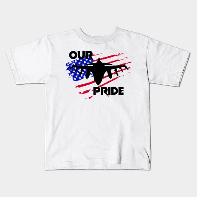 american military Kids T-Shirt by suwalow